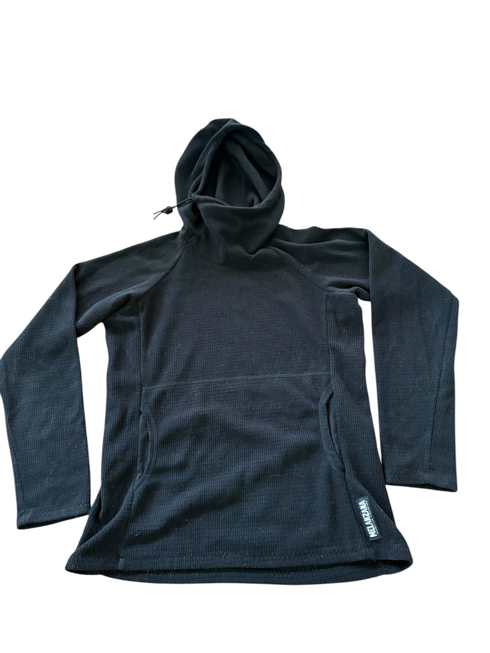 Melanzana Black Women's Microgrid Hoodie